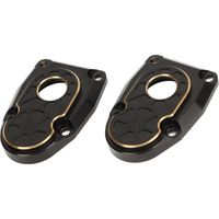 Protections de portillon en laiton noir pour la stabilité des portillons de direction Axial Capra SCX10 III AR45P 1/10