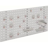 RASTERPLAN Lochplatte B450xL1000mm lichtgrau 18 tlg.RASTERPLAN