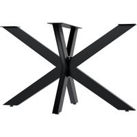CLP – Pieds de table Hardwick noir 71 cm – Acier revêtu – Fixation par vis – Pour tables de salon et de conférence