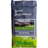 Semis pour gazon Terra Parc 10 kg, pour un gazon fin et facile à établir - Florivert 1201803