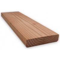 Sud Bois – Lame de terrasse en bois Douglas 21x145mm – Longueur 4m – Traité autoclave marron – Qualité 1er choix pour extérieur