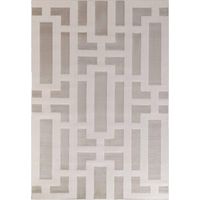 Tapis salon 120 x 170 cm, motif géométrique, beige, écru, structure en relief et tissage raffiné, pliable et facile d'entretien, idéal pour chambre