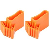 GROOFOO 4 Piezas Cubiertas para Pies de Escalera, Pies de Escalera Antideslizantes de PVC para Escaleras Cubiertas de Goma Antideslizantes, Almohadilla de protección de Escalera