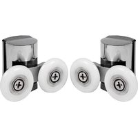 2 PCS Obere Duschkabine Rollen 23mm Ersatzrollen für Duschkabinentür Duschkabinen Ersatzteile Schiebetürbeschlag