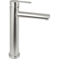 Neo Deante Lupo grifo mezclador para lavabo acero cepillado 450 mm