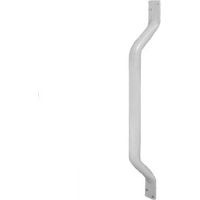 AKW 1000 Series Flat Ended Mild Steel Grab Rail 305mm Length - White