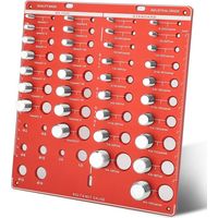 Nut And Bolt Thread Checker 34 Bits, 19 Carte d'Identification de Boulons Standard et 15 Métriques Outil de Dimensionnement de Jauge de Filetage Tableau des Écrous et des Boulons