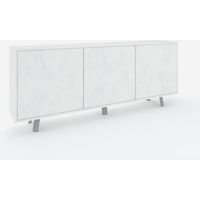 Velbruk Buffet 3-türig modernes Design - Weiß - Weiß