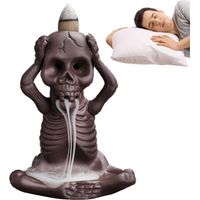 Skull-themed incense burner - Skull Backflow incense holder from Aromatherapy Home, Classic style reflecting the host's elegant taste, Childish / Doesn't Listen
