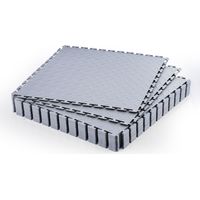 VEVOR Suelo de PVC Antideslizante para Garaje, Paquete de 16 Unidades de 513 x 513 x 5 mm, Instalación por Clic, con Patrón de Diamante para Taller, Almacen, Cuarto de Herramientas, Gris Claro