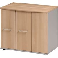 Armoire base Jazz H 71 cm 1 porte battante 2 portes pliantes hêtre ambré
