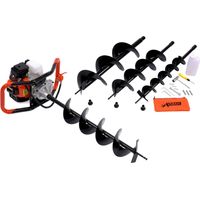 Varan Motors – Tarière thermique essence 3CV 52CC – TTGD520B – 3 sabots de forage 100/150/200mm – Moteur 1E44F-5 – Version EU2