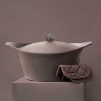 COOKUT Cocotte Con Coperchio Moka 28 Cm