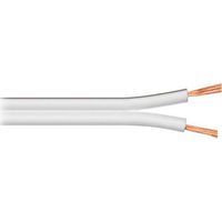 Parallelkabel 2x1mm CCA WHITE Polarisiert (100m)