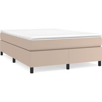 Sommier à lattes de lit avec matelas Cappuccino 160x200