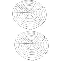 2 Pieces Cooling Rack, Cake Cooling Rack, Round Cooling Rack, Used to Cool Cakes to Prevent Food Touching the Table Top(Silver)