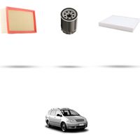 Kit tagliando 3 filtri compatibile con Toyota Avensis Verso 2.0 16v 110kw Dal 2001