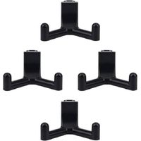 4 crochets à outils compatibles avec Lifetime Shed, organiseur de garage en plastique ABS, crochet pour outils de jardin, accessoires pour abri de jardin (noir)