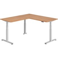 bümö Eckschreibtisch elektrisch höhenverstellbar L-Form Eckform: