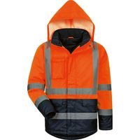 Gr .3XL (66/68) STEFAN WARNSCHUTZPARKA ORANGE/MARINE orange STEFAN HIGH VIS