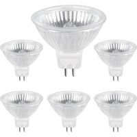 Lampadina alogena GU5.3 50W 220V, 680lm bianco caldo 2700K dimmerabile, lampadina spot alogena MR16, confezione da 6