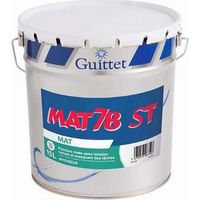 Guittet – Peinture blanche mat 15L – Excellente opacité – Application mouillé sur mouillé – Isole les taches – Pour murs et plafonds