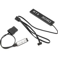 Éclairage RGB pour carte graphique, connecteurs 3 broches + 6 broches, longueur 50 cm, synchronisation avec la carte mère, accessoires informatiques 5 V