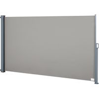 Tende da sole laterale avvolgibile 3x1.6m aluminium polyester imperméable anti-UV vent/privacité