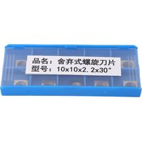 10 pezzi inserti in metallo duro 4 bordi tornitura lame di ricambio per fresa per la lavorazione del legno CNC 10x10mm