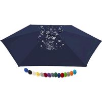 Tissu de Remplacement pour Parasol Déporté Toile de Rechange pour Parasol, Bâche de Remplacement pour Parasol Déporté, pour Terrasse Jardin Piscine(N8,9.8 FT 300cm 6 Ribs)