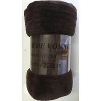 Plaid - Canapé - Microfibre - 220x240cm - Marron - Luxe