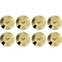 8 Pièces 25 x 4mm Pieds Anti-Vibration Universaux Cuivre pour Enceintes, Disques Isolants Dorés