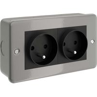 Prise creative-cables ctbox-2fra 2 sorties encastrable