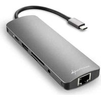 Sharkoon USB 3.0 Typ C Adapter Combo silber grau