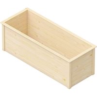 Upyard Hochbeet 200 x 72 x 70 cm natur mit Schutzfolie Hochbeet