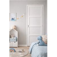 Bloc Puerta Tamera Blanco H204 x L73 cm Costado Cuadro P. Izquierda Carpintería