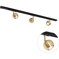 QAZQA Sistema di illuminazione a binario moderno con 3 faretti