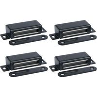 4-teiliges Set mit 7 cm großen magnetischen Türverschlüssen für Küchenschranktüren, magnetischen Türriegeln, Möbelschließern für Schubladen und Schränke, Edelstahl