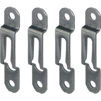 Cyclingcolors – Ferrure d'assemblage acier bronze 4x – Épaisseur bois 16mm – Largeur 12mm – Attache fixation pour tableau, cadre, meuble, lit, équerre, plinthe