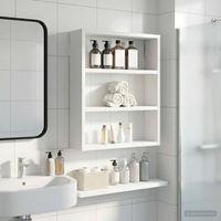 vidaXL Armoire murale de salle de bain Blanc 40 x 10 x 50 cm
