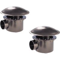 2 Bondes de fond 110 mm pour bassins de jardin et piscine. Qualité, installation facile