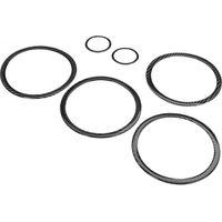 6Pcs garniture de haut-parleur de porte intérieure en fibre de carbone, compatible RAV4 2006-2012, kit de décoration pour enceinte, couvercle d'enceinte de voiture, accessoire intérieur.
