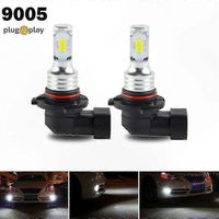 Ampoules de phares LED blanches 6000K, kit de conversion feux de route/croisement 80W 8000LM pour véhicules