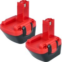 vhbw 2x Batterie remplacement pour Bosch BAT139 BAT120 pour outil électrique (3000 mAh, NiMH, 12 V)