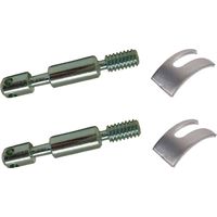 Cyclingcolors – Lot de 2 goujons d'assemblage 8mm x 75mm – 4 trous pour lit meuble – 2 étriers ferrure 38mm acier – Filetage direct