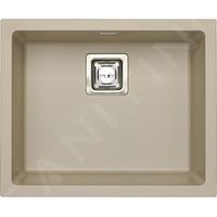 Alveus Quadrix granital - Évier en granit 560x460 mm, avec commande de vidage, pebble 1108035