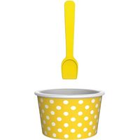 Ciotola per gelato gialla e bianca / Zakdesigns