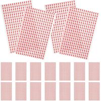 20 feuilles d'autocollants fléchés directionnels - Panneaux de signalisation fléchés - Autocollants fléchés d'indication de direction-1x0.7CM-Red