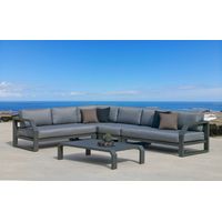 Hevea ZAFIRO salon de jardin anthracite modulable