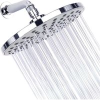 Accessoires de douche douche douche douche douche douche ronde huit pouces plaqué Lotus tête de pulvérisation transfrontalière sombre
